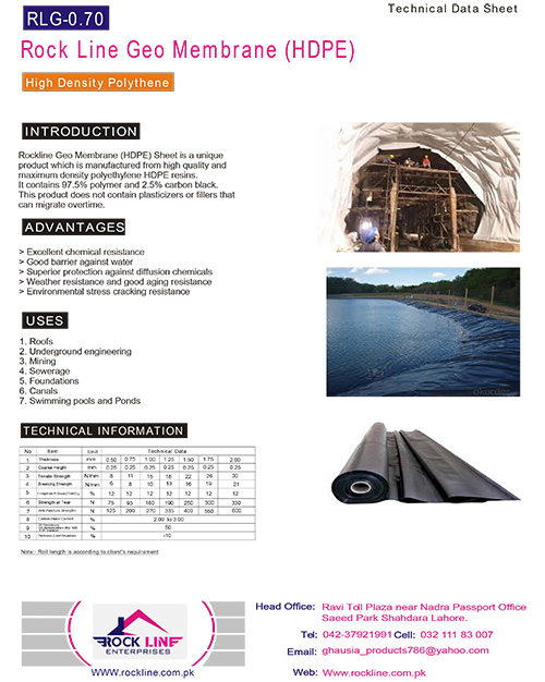 geo membrane Manufacturing in Pakistan